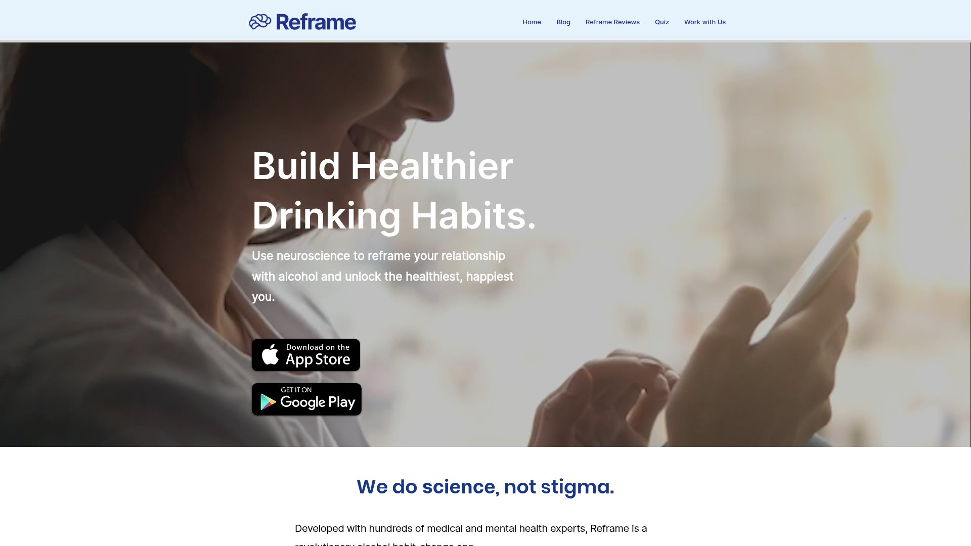 Screenshot of https://reframeapp.com