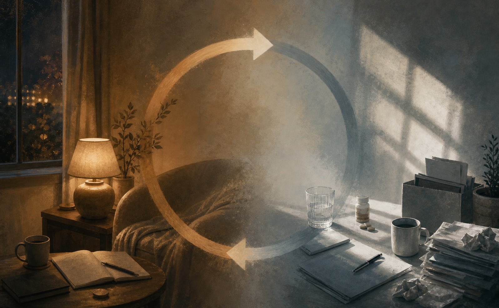 Illustration: Drinking Alone, Depression, and Hangxiety
