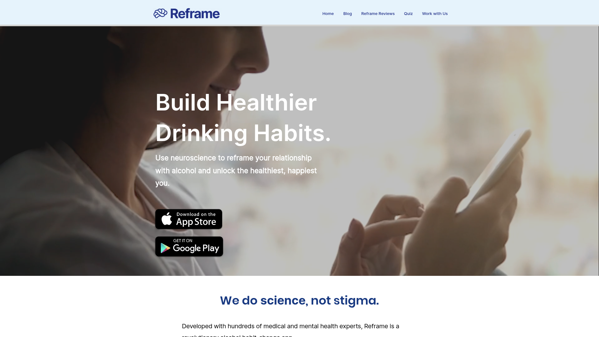 Screenshot of https://reframeapp.com