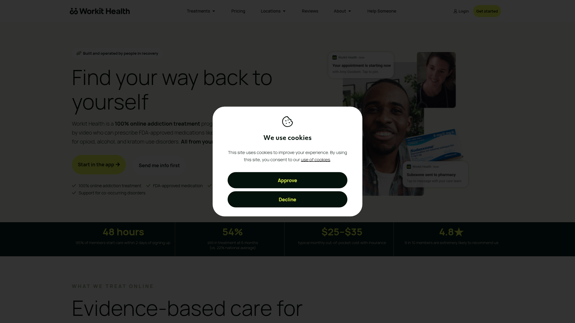 Screenshot of https://workithealth.com