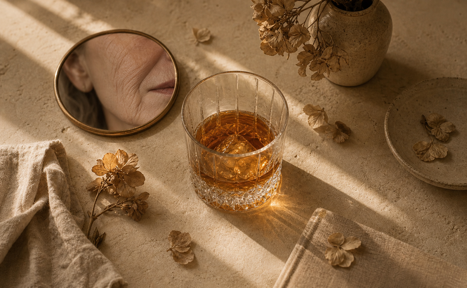 Alcohol's Effects on Aging Skin and Body,