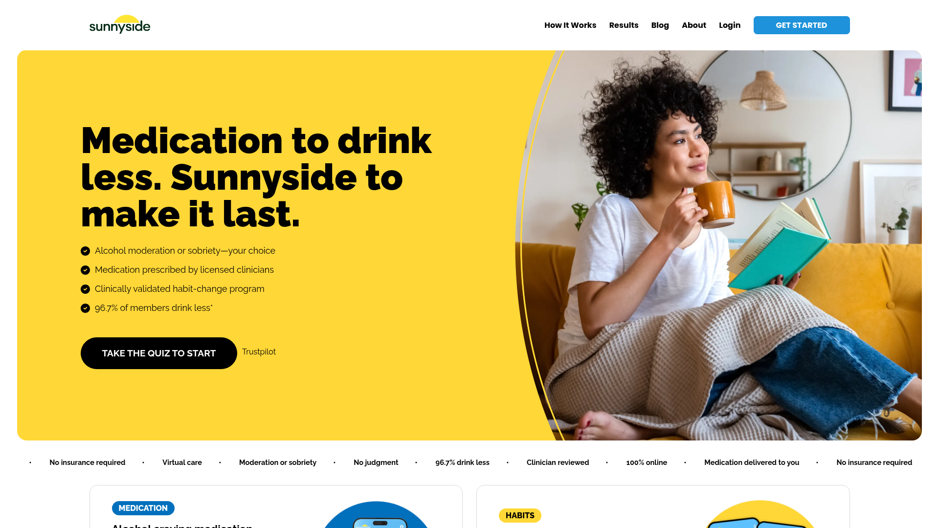 Screenshot of https://sunnyside.co