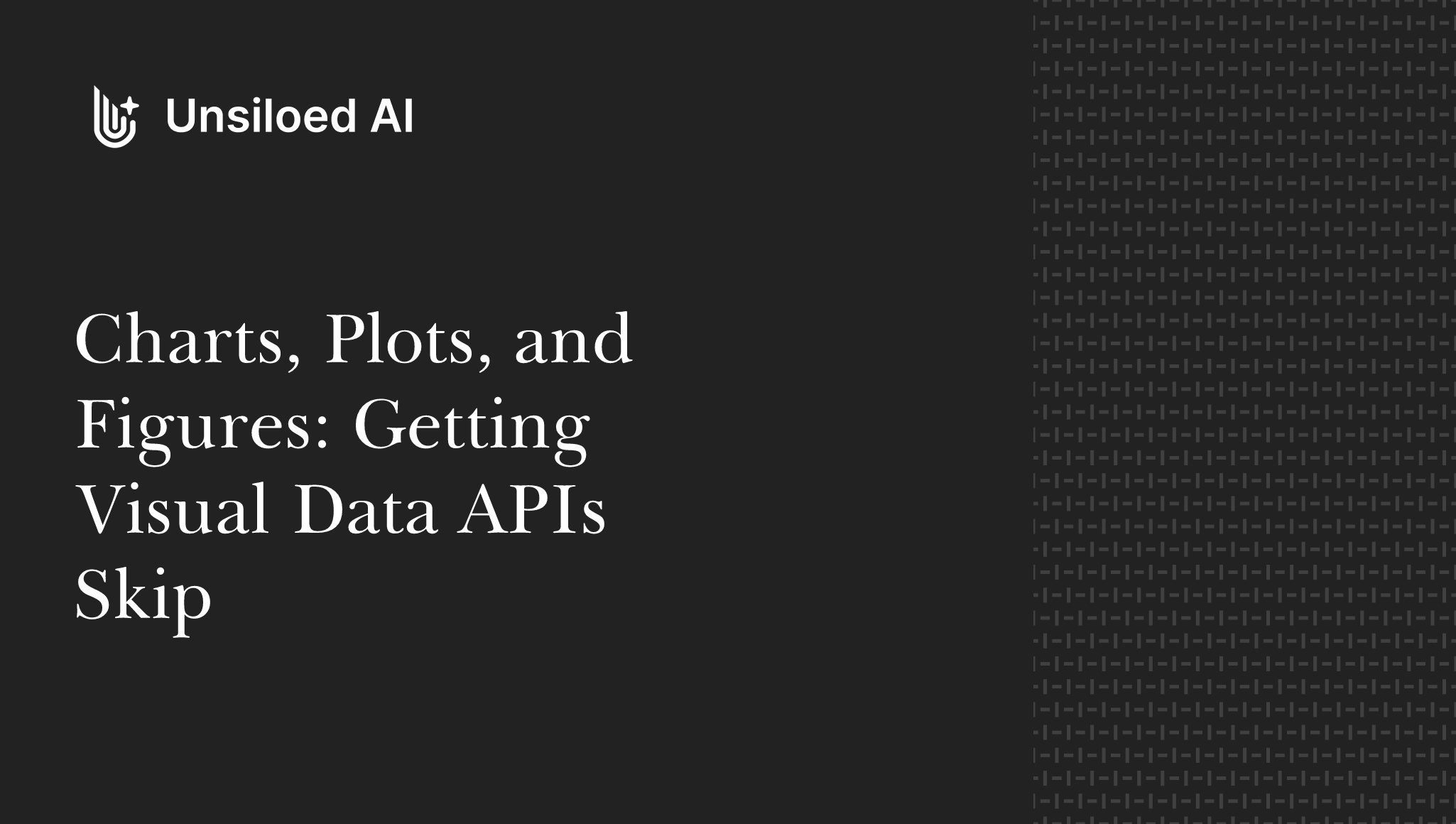 Charts, Plots, and Figures: Getting Visual Data APIs Skip (July 2026)