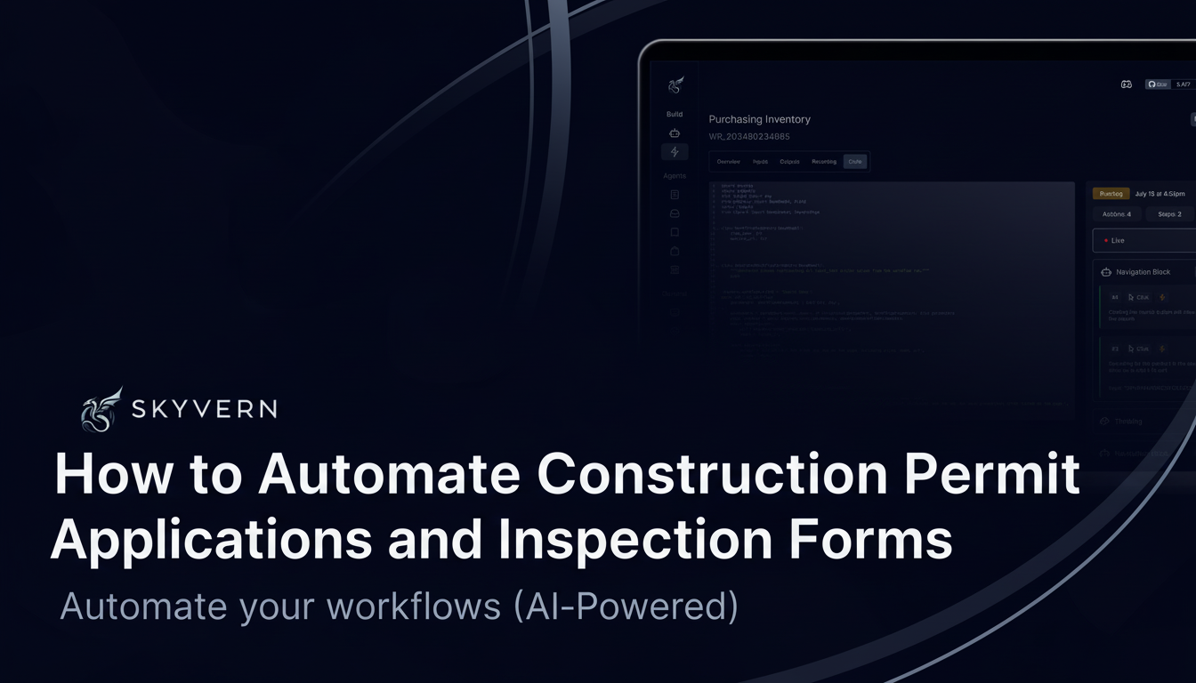 How to Automate Construction Permit Applications and Inspection Forms (March 2026)
